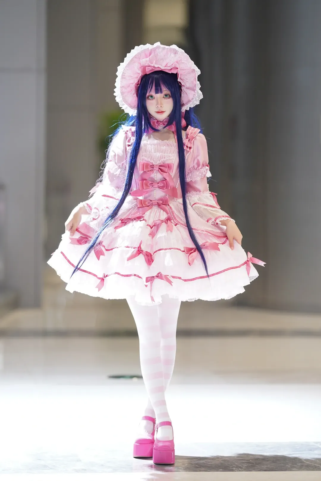 Cosplay, 私设洋装, 粉白条纹丝袜, 丝绒蛋糕, 天使之心 - 第2张