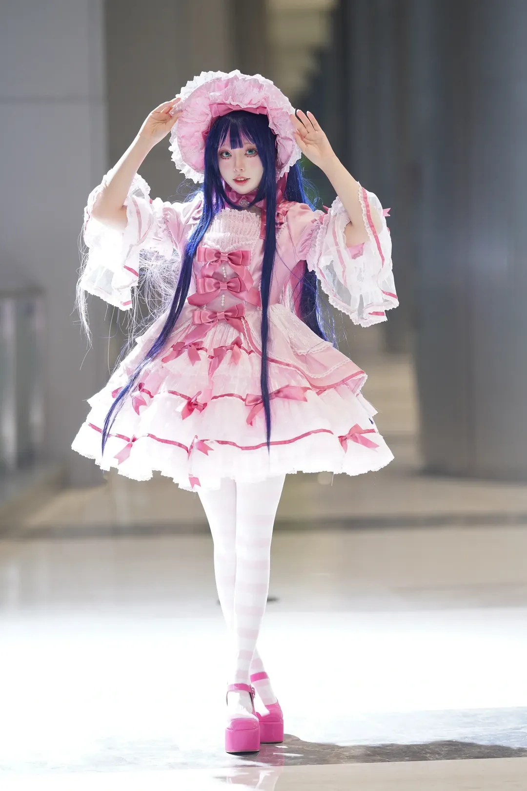 Cosplay, 私设洋装, 粉白条纹丝袜, 丝绒蛋糕, 天使之心 - 第3张