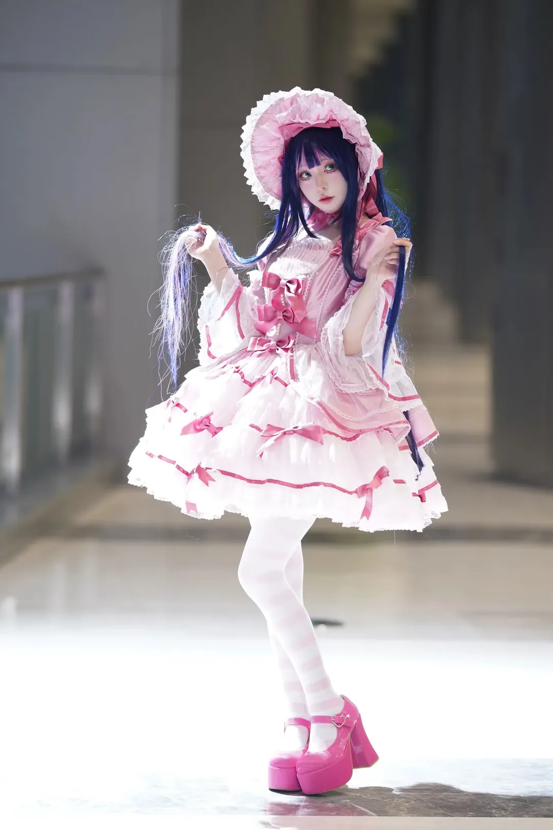 Cosplay, 私设洋装, 粉白条纹丝袜, 丝绒蛋糕, 天使之心 - 第4张