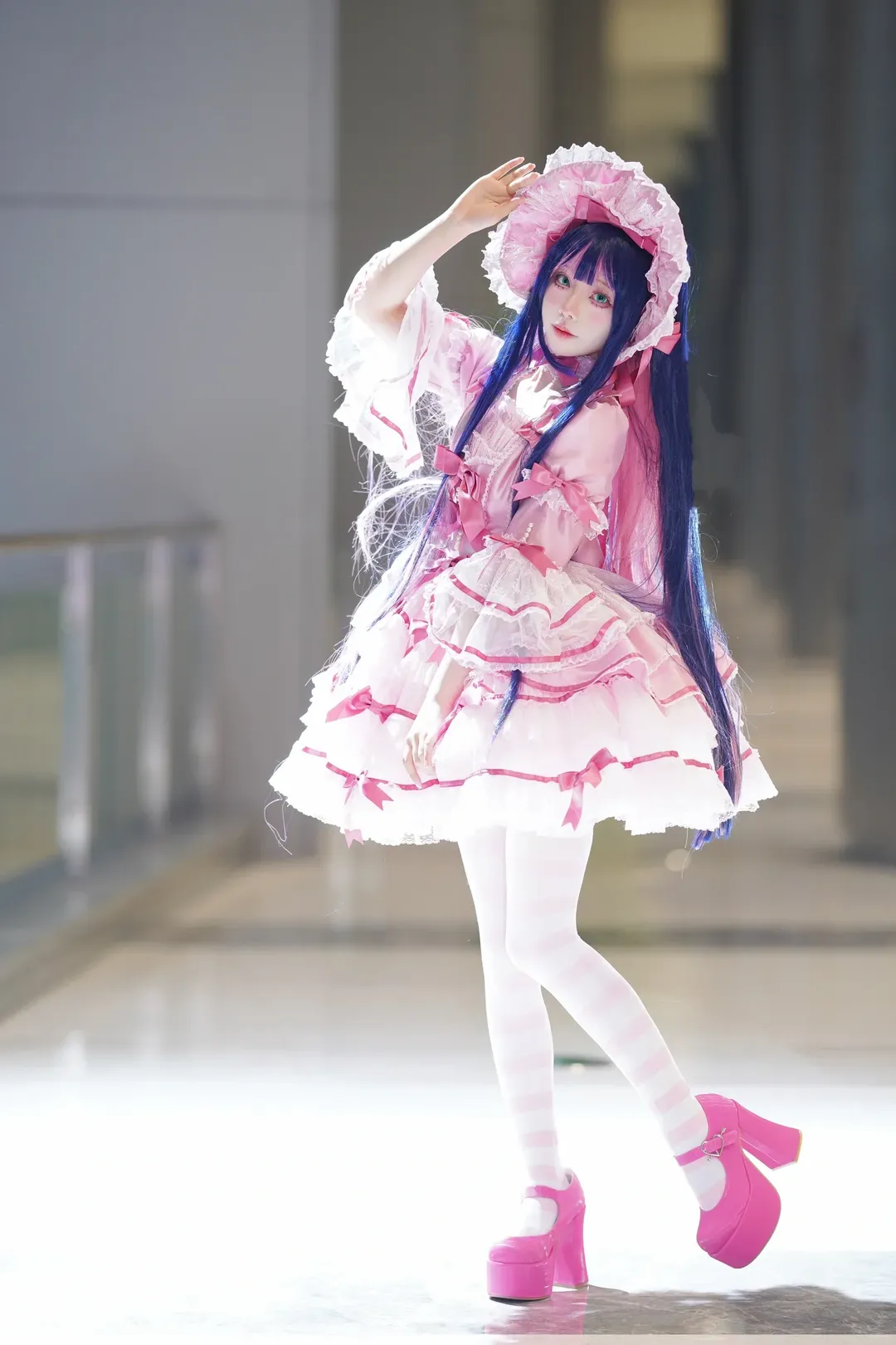 Cosplay, 私设洋装, 粉白条纹丝袜, 丝绒蛋糕, 天使之心 - 第6张
