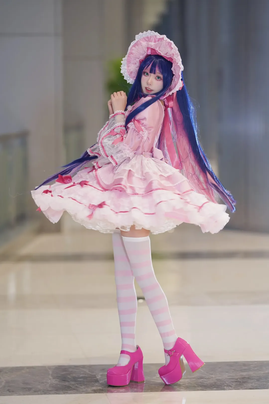 Cosplay, 私设洋装, 粉白条纹丝袜, 丝绒蛋糕, 天使之心 - 第8张