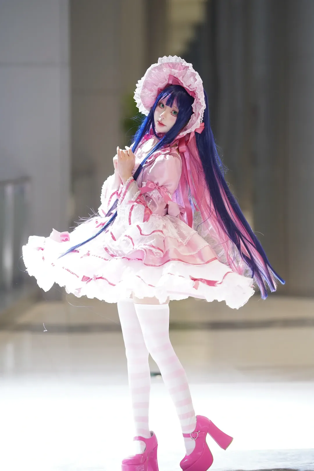 Cosplay, 私设洋装, 粉白条纹丝袜, 丝绒蛋糕, 天使之心 - 第9张
