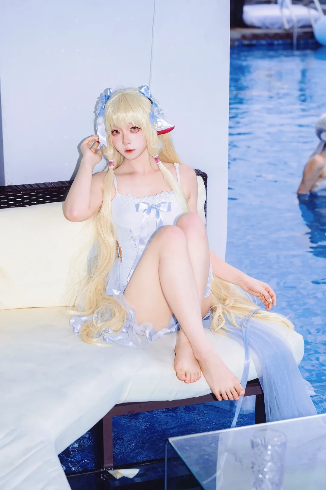 二次元攝影, 小嘰cos, 人型電腦天使心, 泳裝私設, 水色旋律 - 第6張