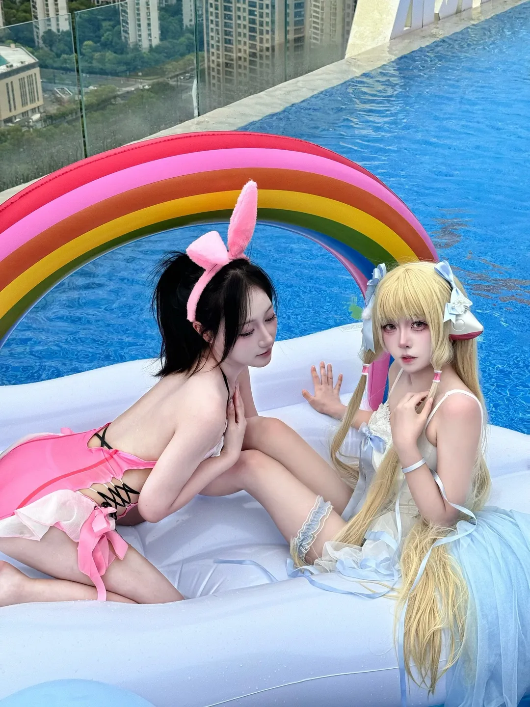 二次元少女, 泳池写真, 沈妙cos, 小叽, 水上运动 - 第2张