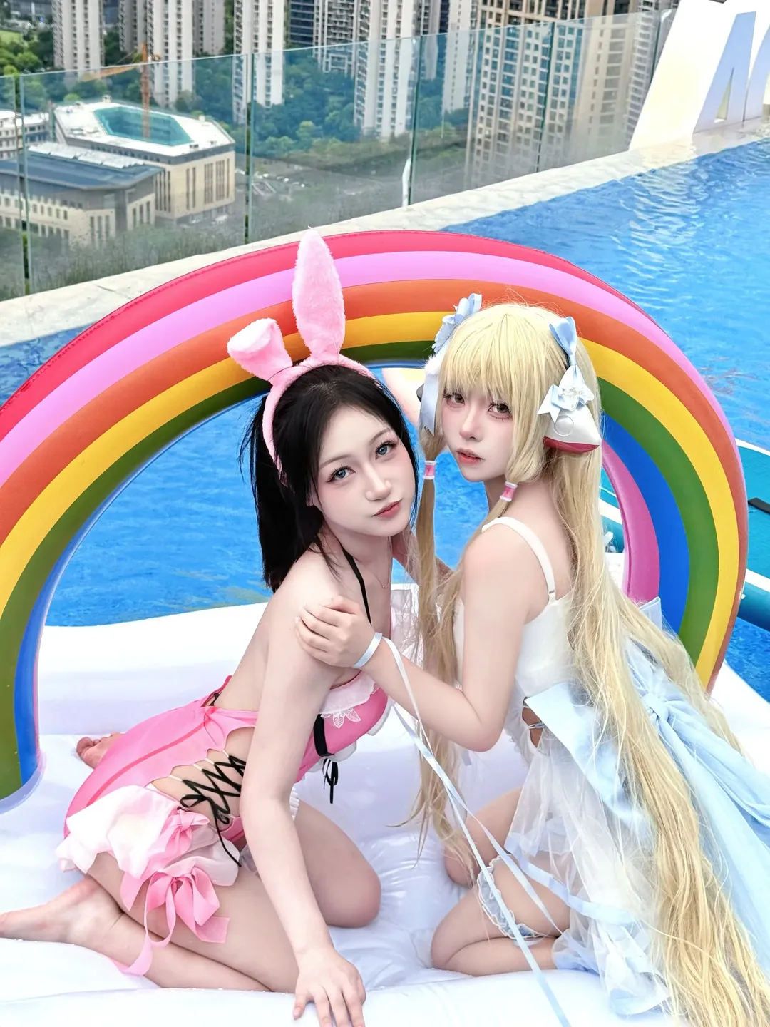 二次元少女, 泳池写真, 沈妙cos, 小叽, 水上运动 - 第3张