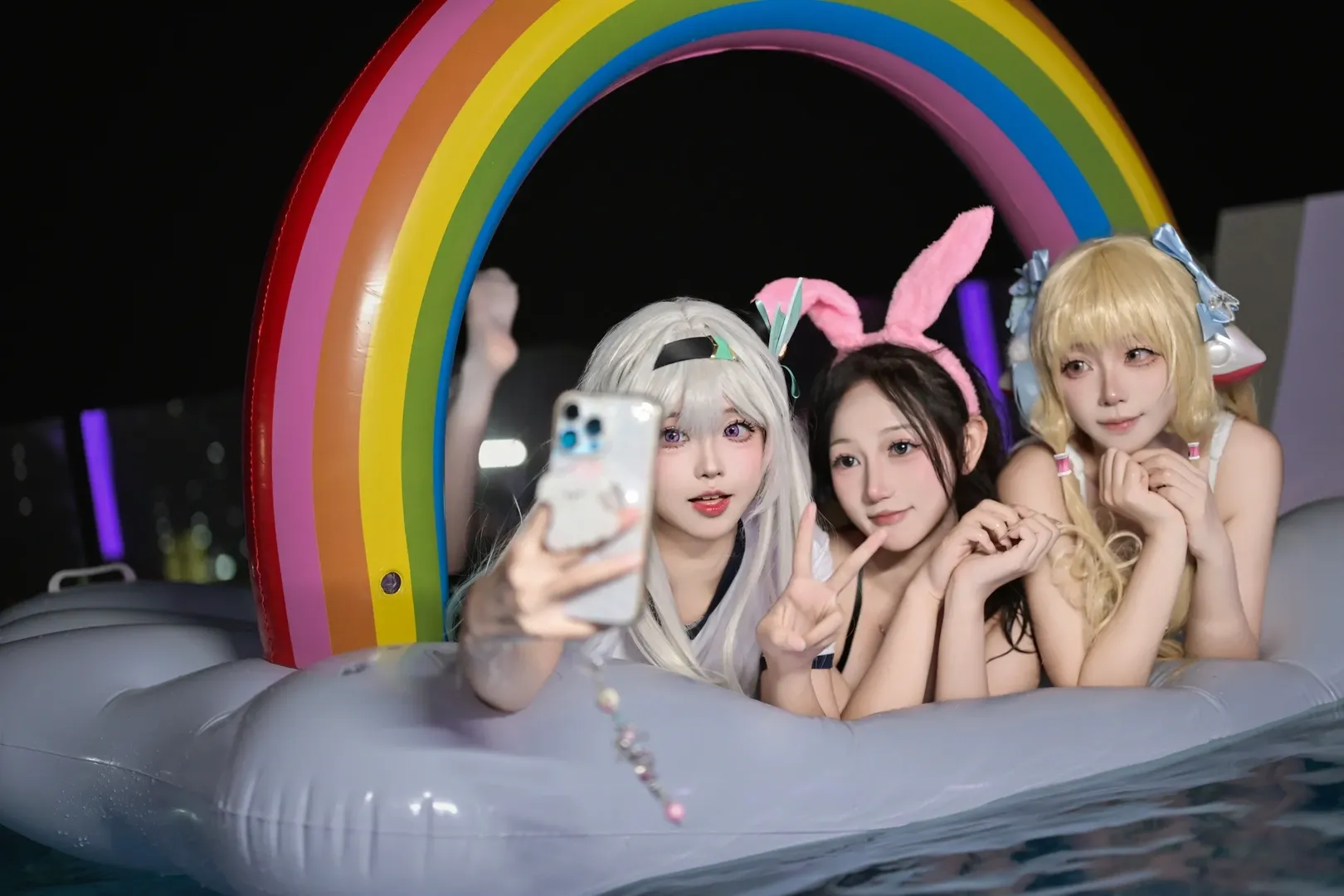 二次元少女, 泳池写真, 沈妙cos, 小叽, 水上运动 - 第5张