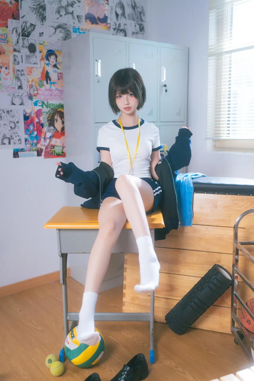 Gymnastics Uniform Japanese Style Photography in the Sports Equipment Room by drama来啦 - Image 11