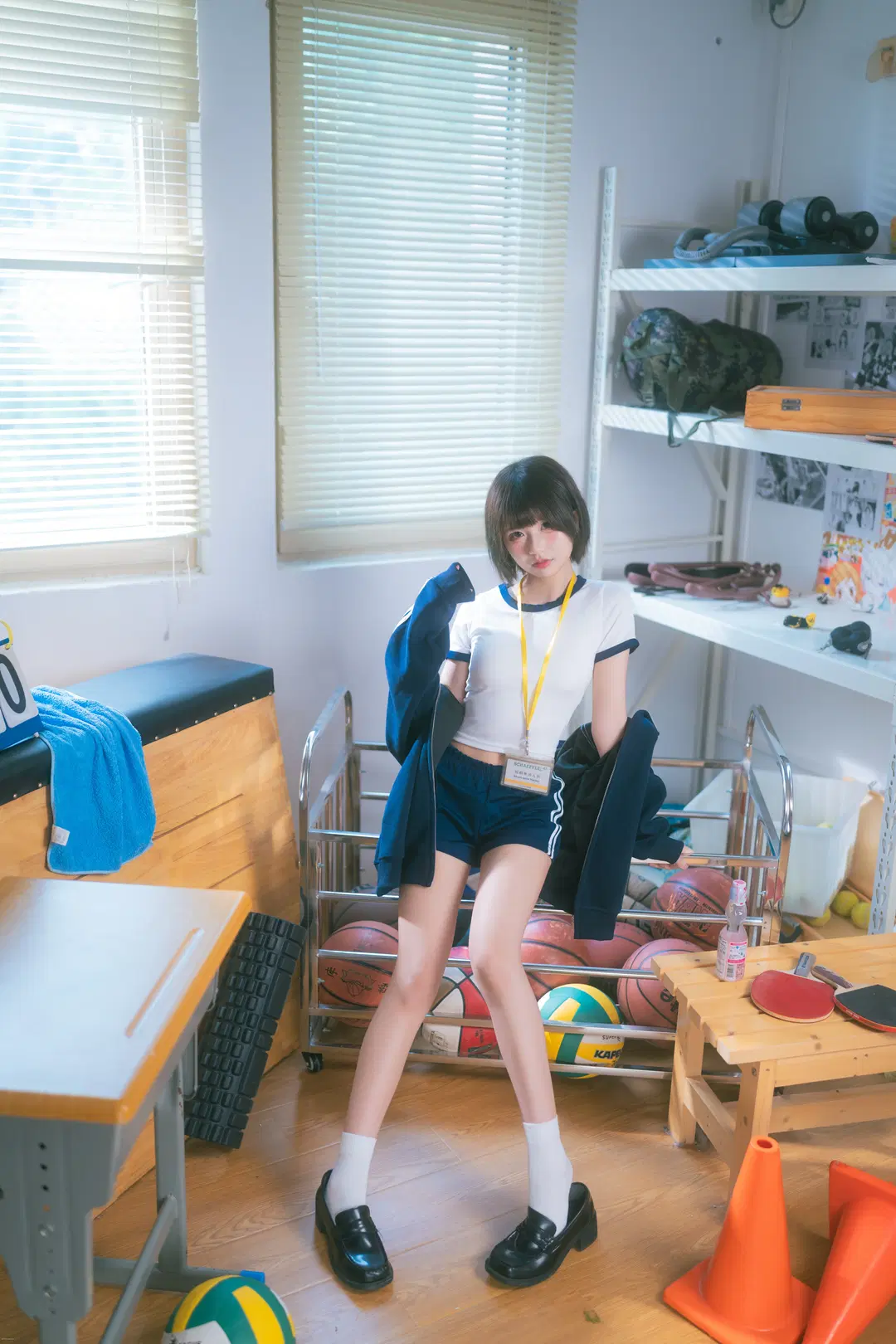Gymnastics Uniform Japanese Style Photography in the Sports Equipment Room by drama来啦 - Image 12