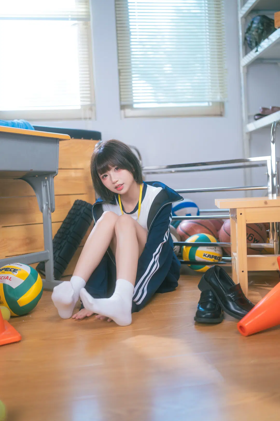 Gymnastics Uniform Japanese Style Photography in the Sports Equipment Room by drama来啦 - Image 2