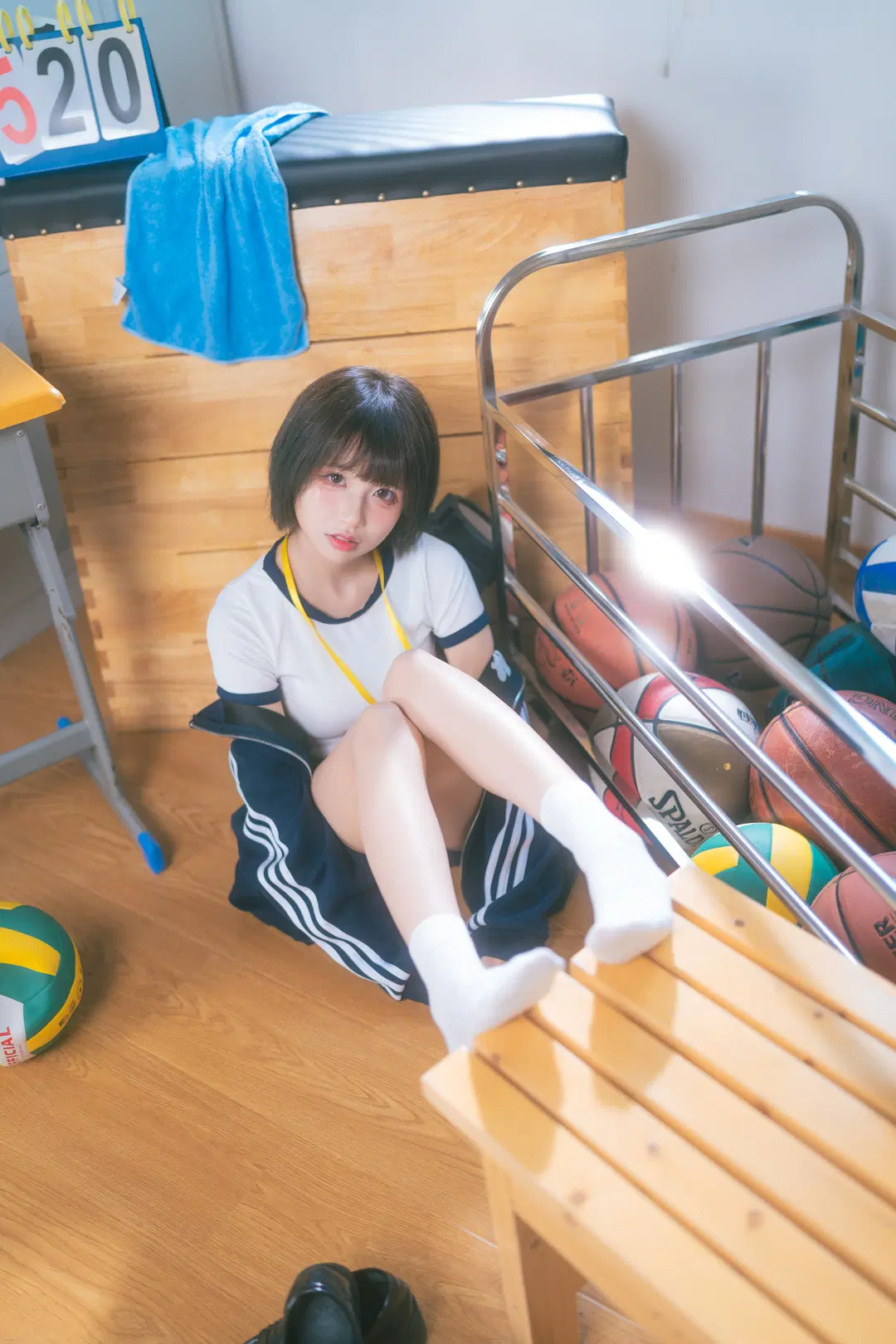 Gymnastics Uniform Japanese Style Photography in the Sports Equipment Room by drama来啦 - Image 3