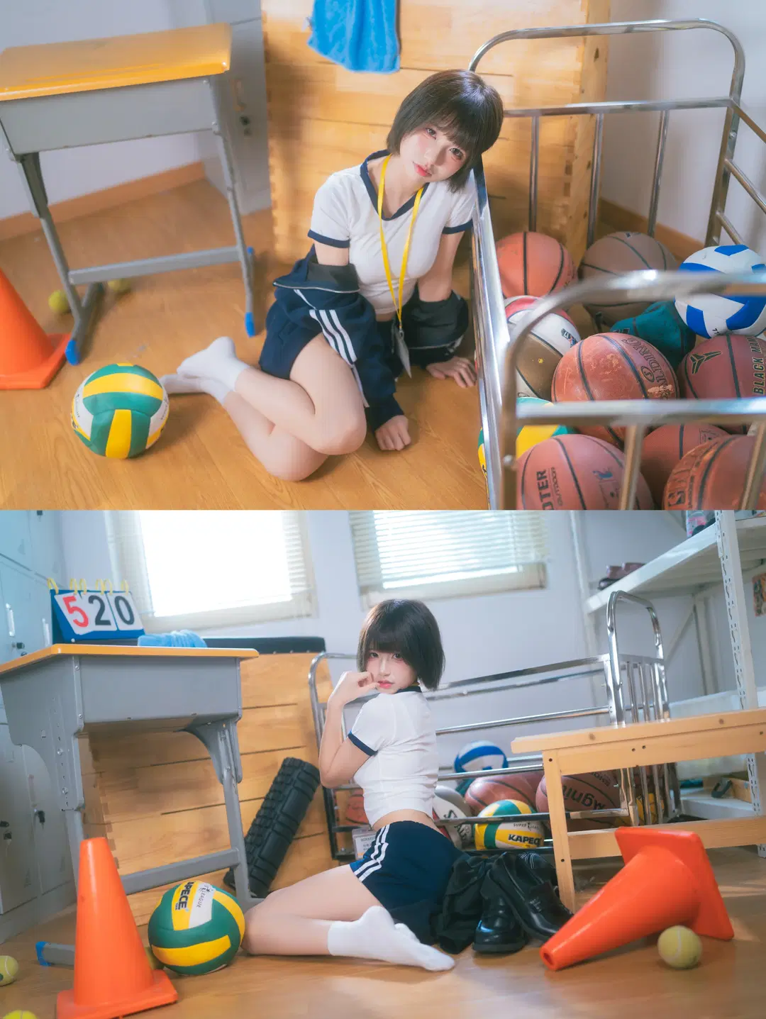 Gymnastics Uniform Japanese Style Photography in the Sports Equipment Room by drama来啦 - Image 5