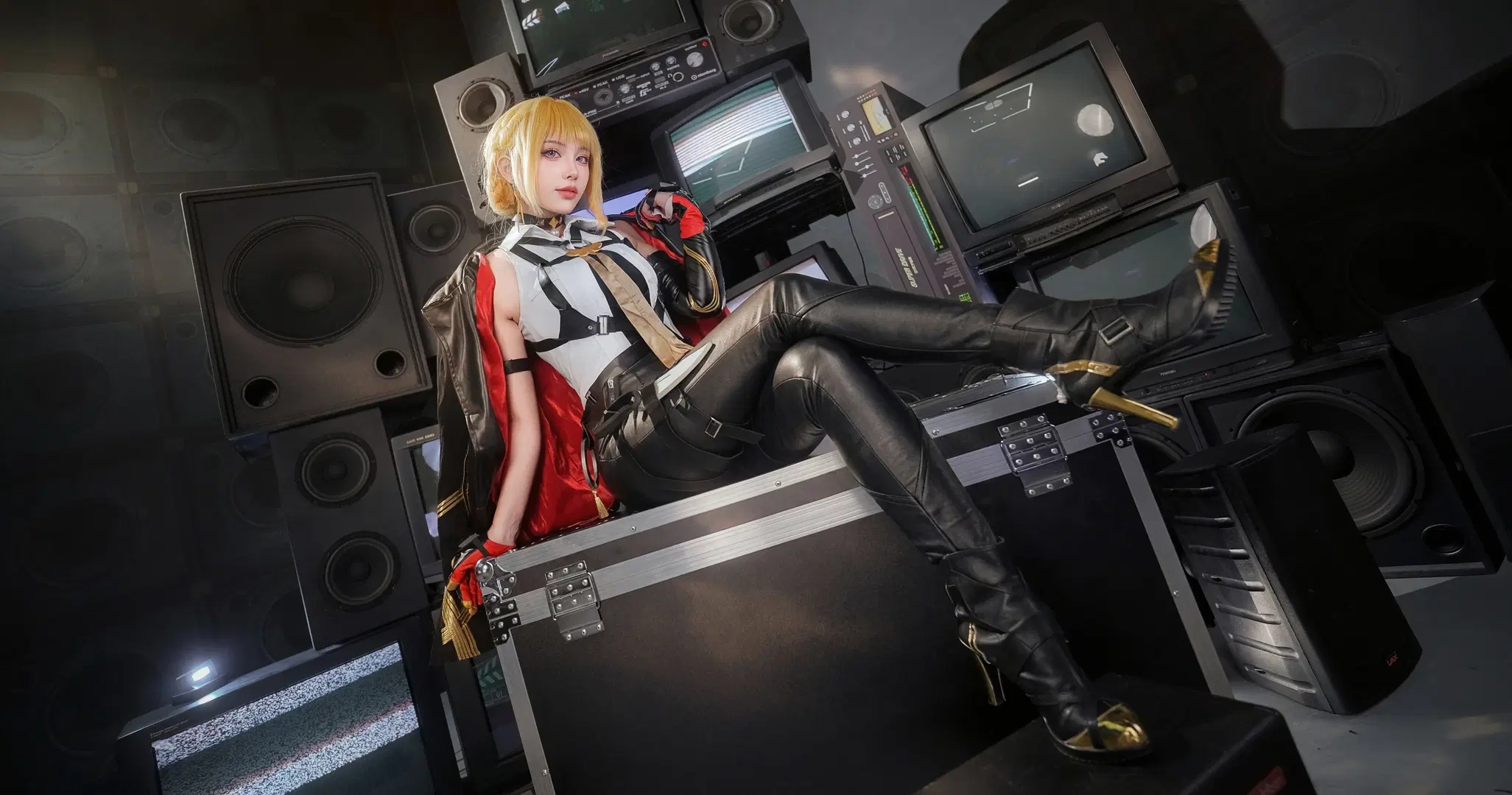 [Evelyn cosplay] Zenless Zone Zero Techwear in a Retro Electronic Studio by 摸一凹猫（2_5次元版） - Image 5