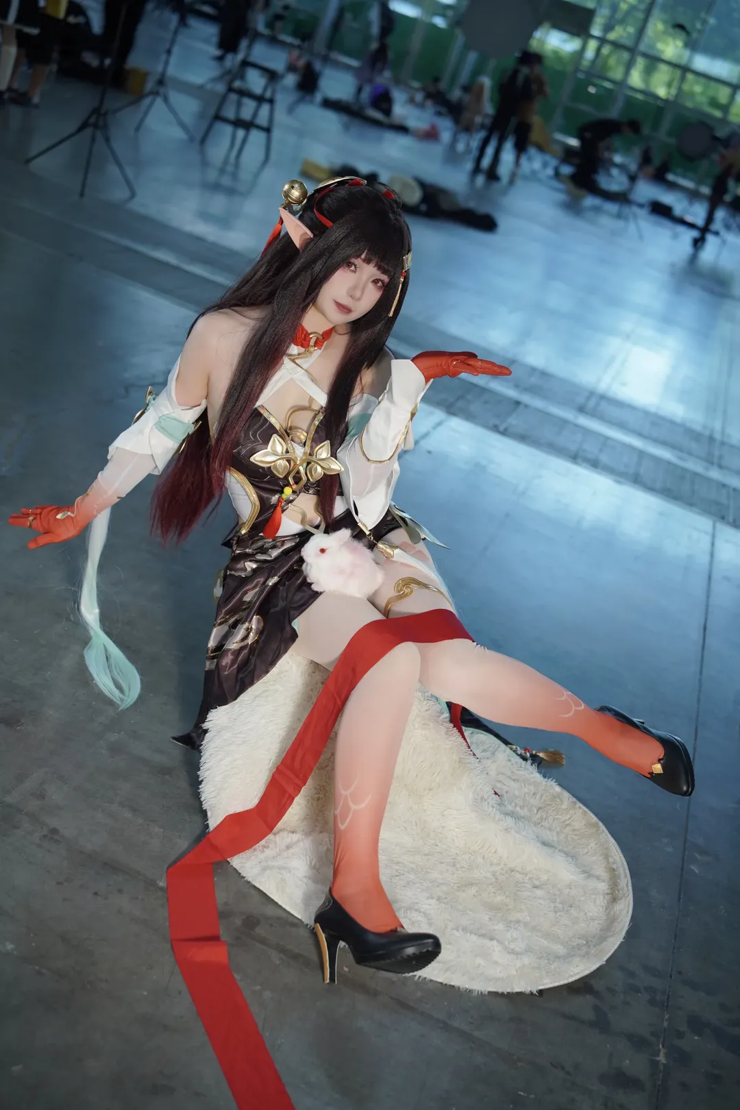 cosplay, 崩坏星穹铁道, 漫展, 灵砂cos, 渐变丝袜