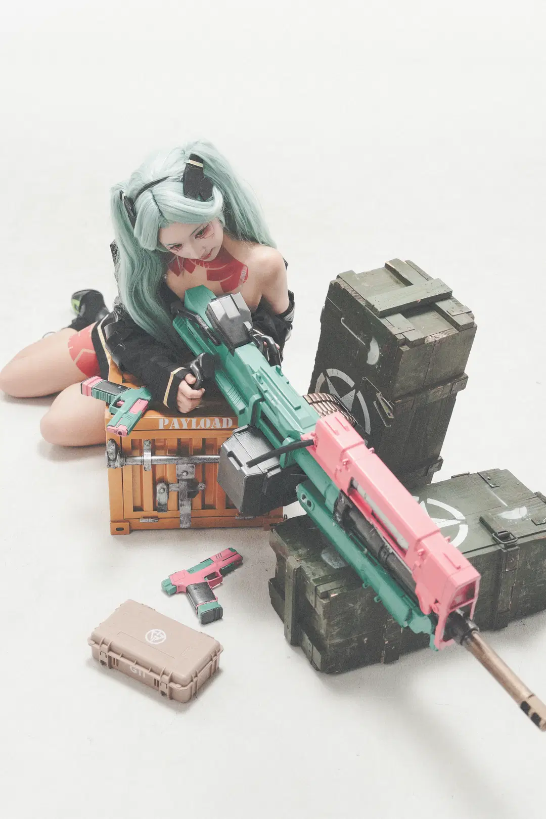 [Rebecca cosplay] Cyberpunk Tactical Style Photoshoot Share by 喵喵梓 - Image 3