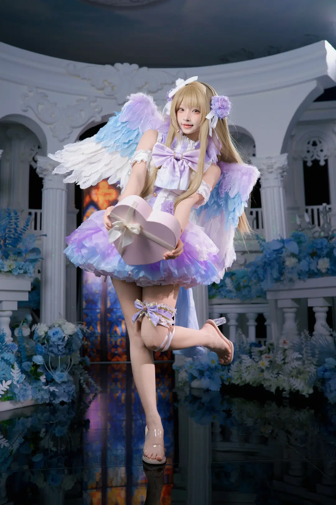 二次元cosplay, 南小鸟cos, Lovelive, 羽毛翅膀, 生贺写真