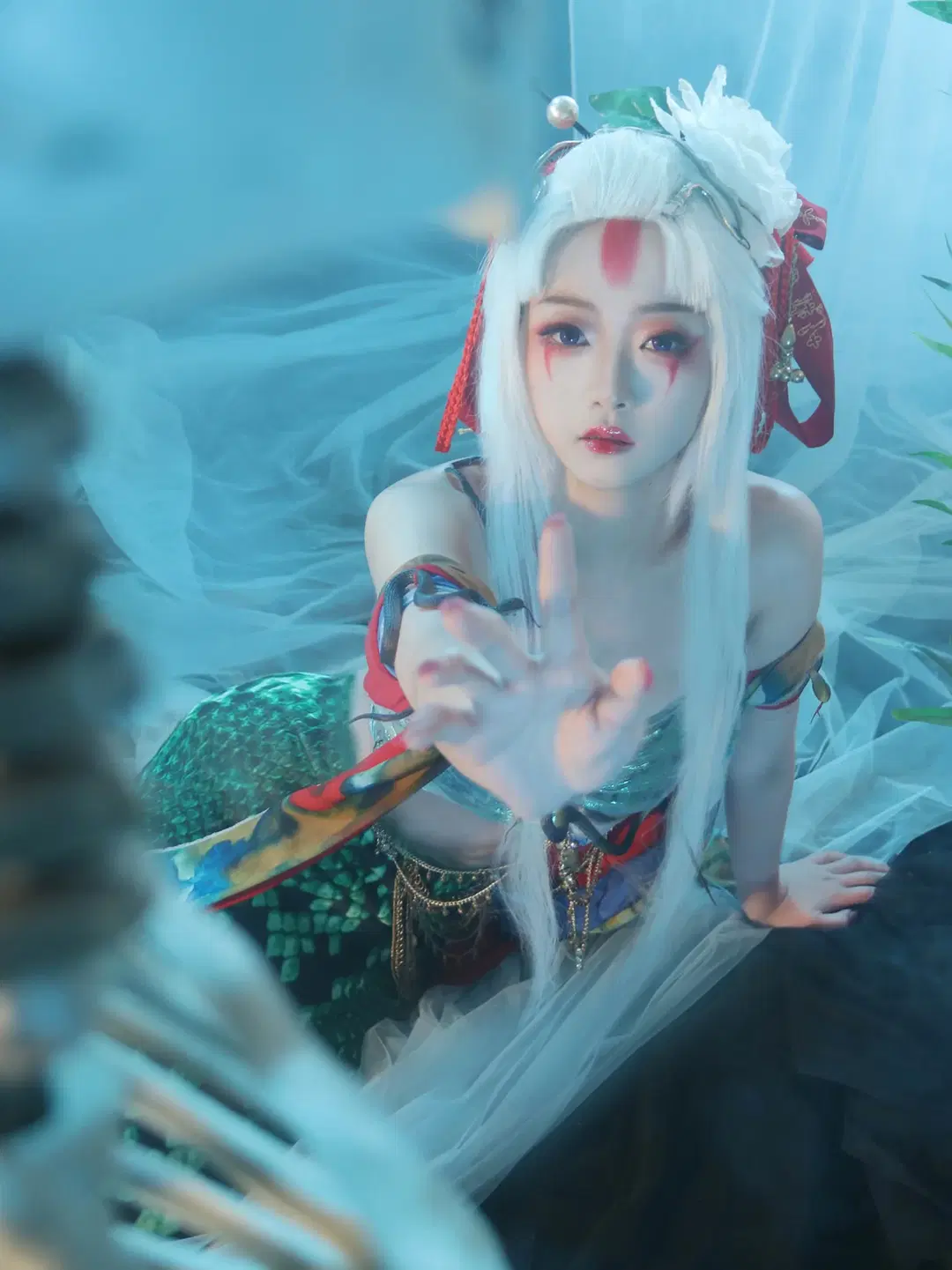 私设cos, 暗黑风cos, 阴阳师, 缚骨清姬cos, 阴阳师十周年