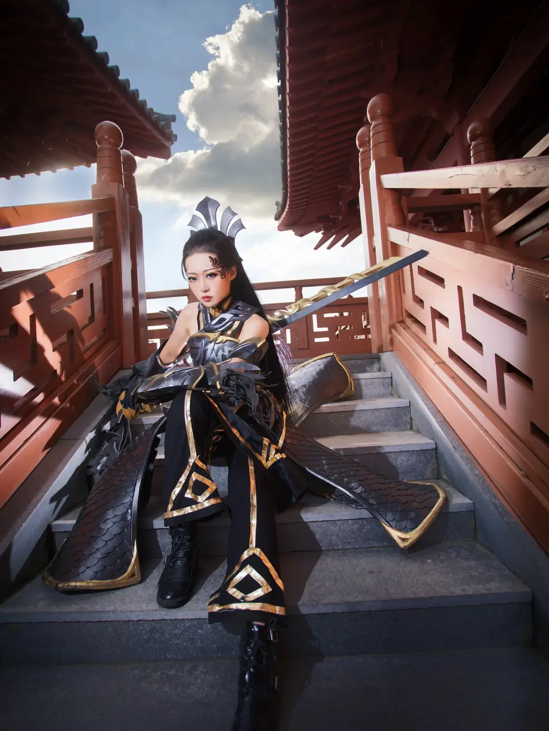 二次元視覚プロジェクト, 剣網3, 燕憶眉コスプレ, 蒼雲コスプレ, 中国風の鎧