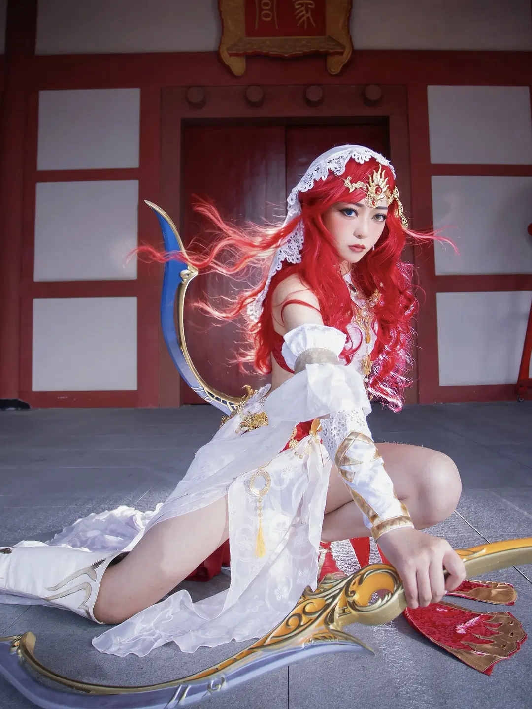 古風撮影, 白ストッキング, 中華風コスプレ, 剣網3, 明教コスプレ