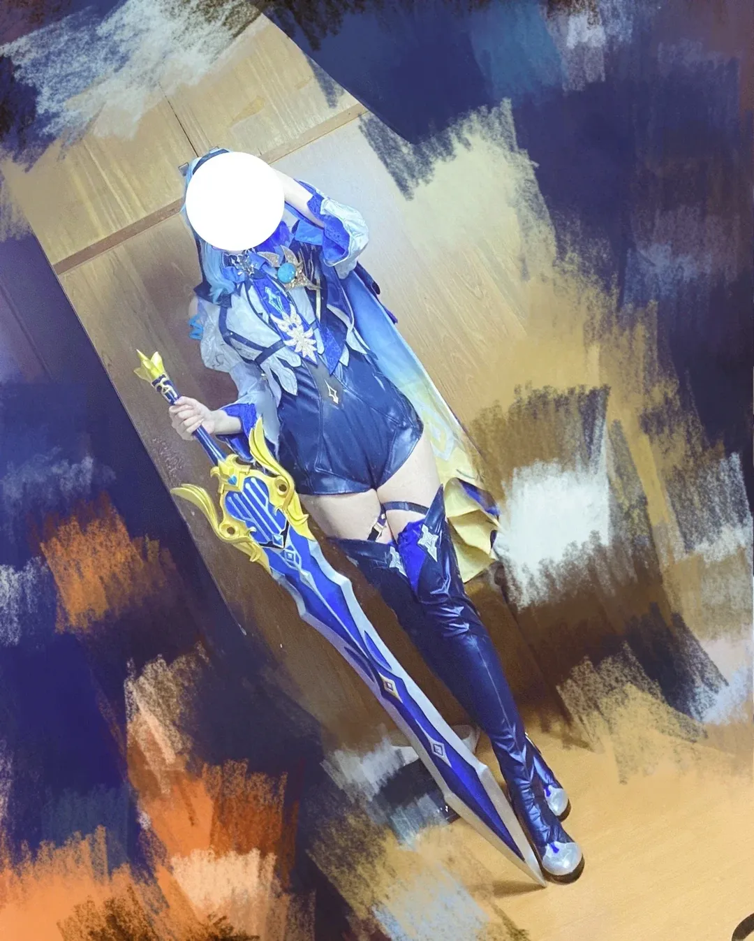 二次元, 原神, cosplay, 优菈cos, 过膝长靴