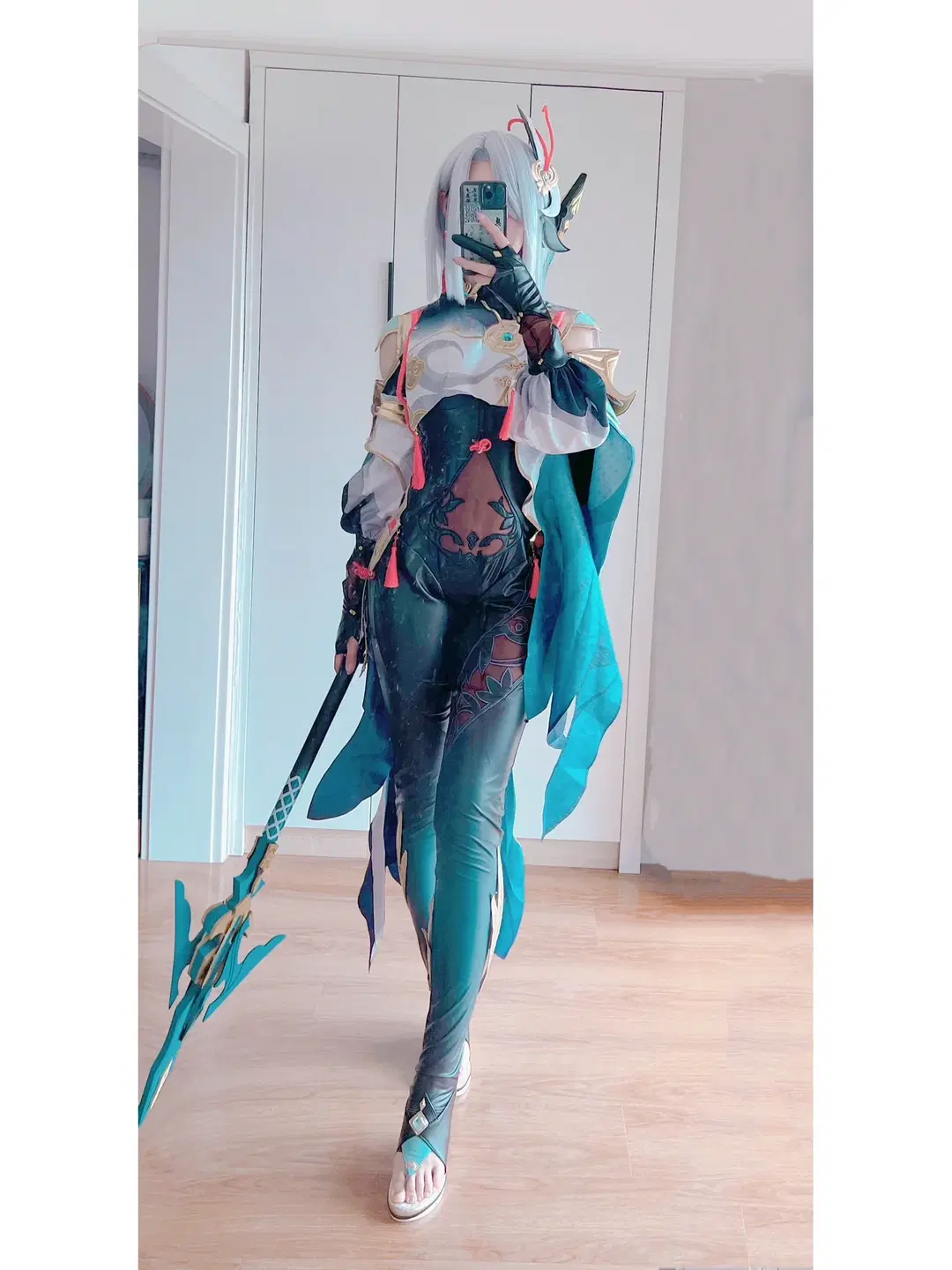 【申鹤cos】原神冷艳仙女的塑形穿搭与神枪展示 - Mico - 第2张