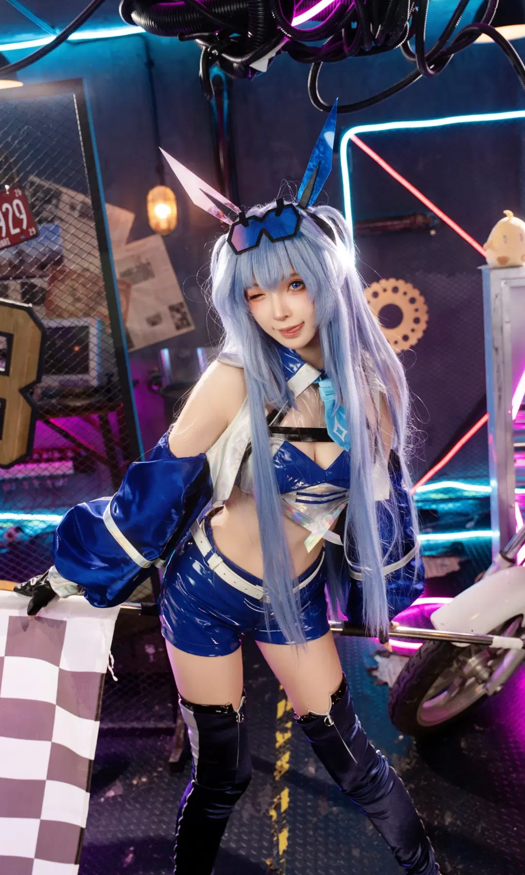 【ニュージャージーコスプレ】『アズールレーン』花園レーシングスーツの最速プレリュード - 植物菌 - 2枚目