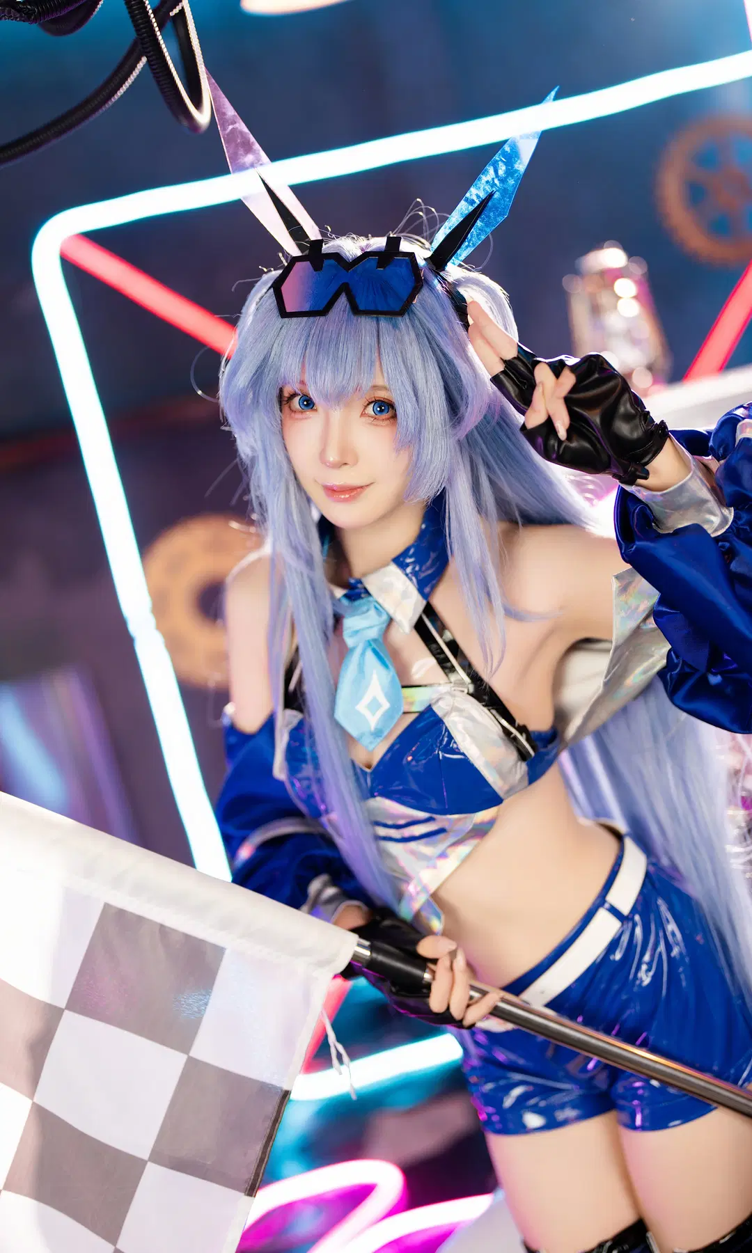 【ニュージャージーコスプレ】『アズールレーン』花園レーシングスーツの最速プレリュード - 植物菌 - 5枚目