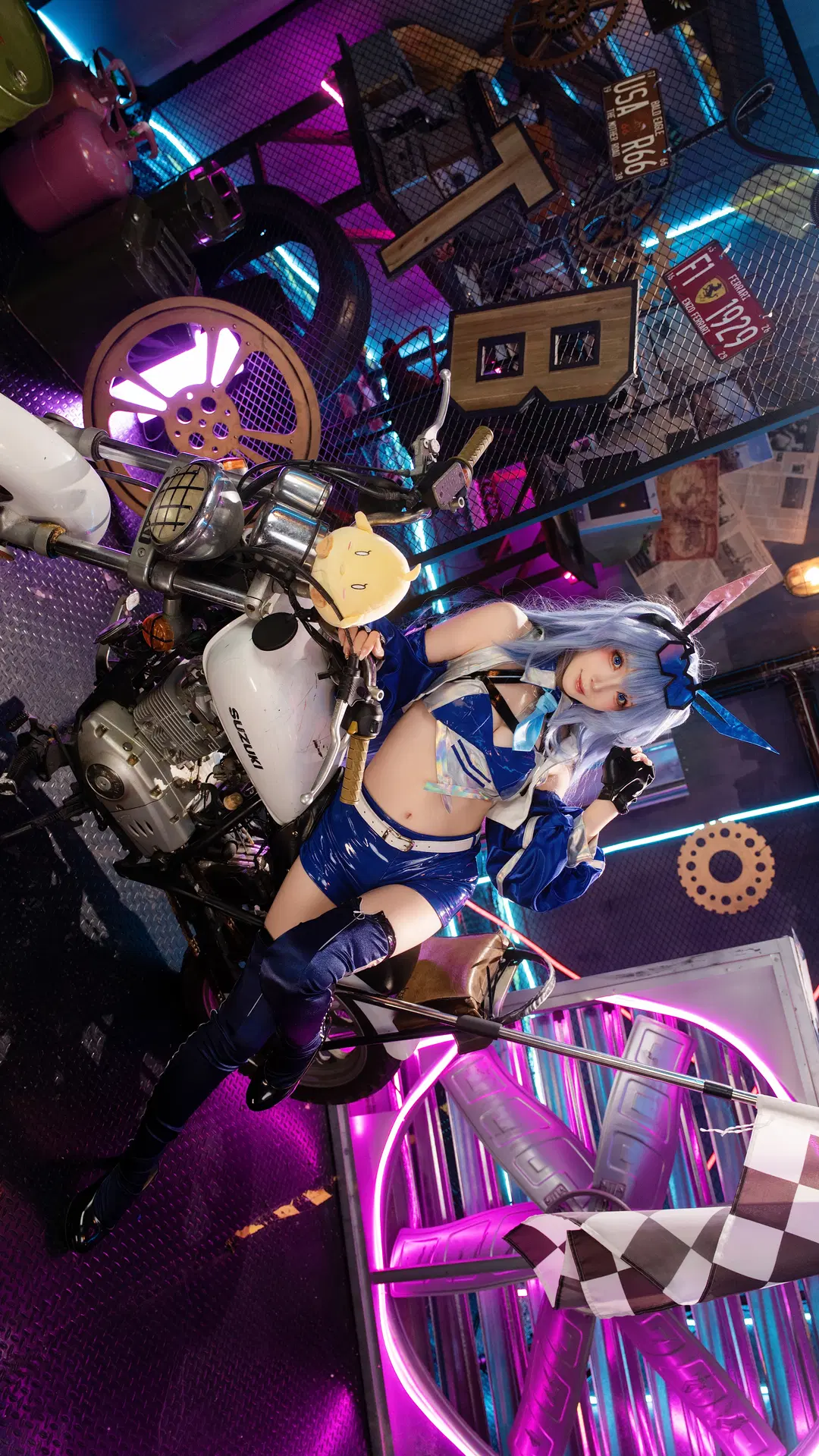 【新泽西cos】碧蓝航线赛车服与霓虹夜色的碰撞 - 植物菌 - 第2张
