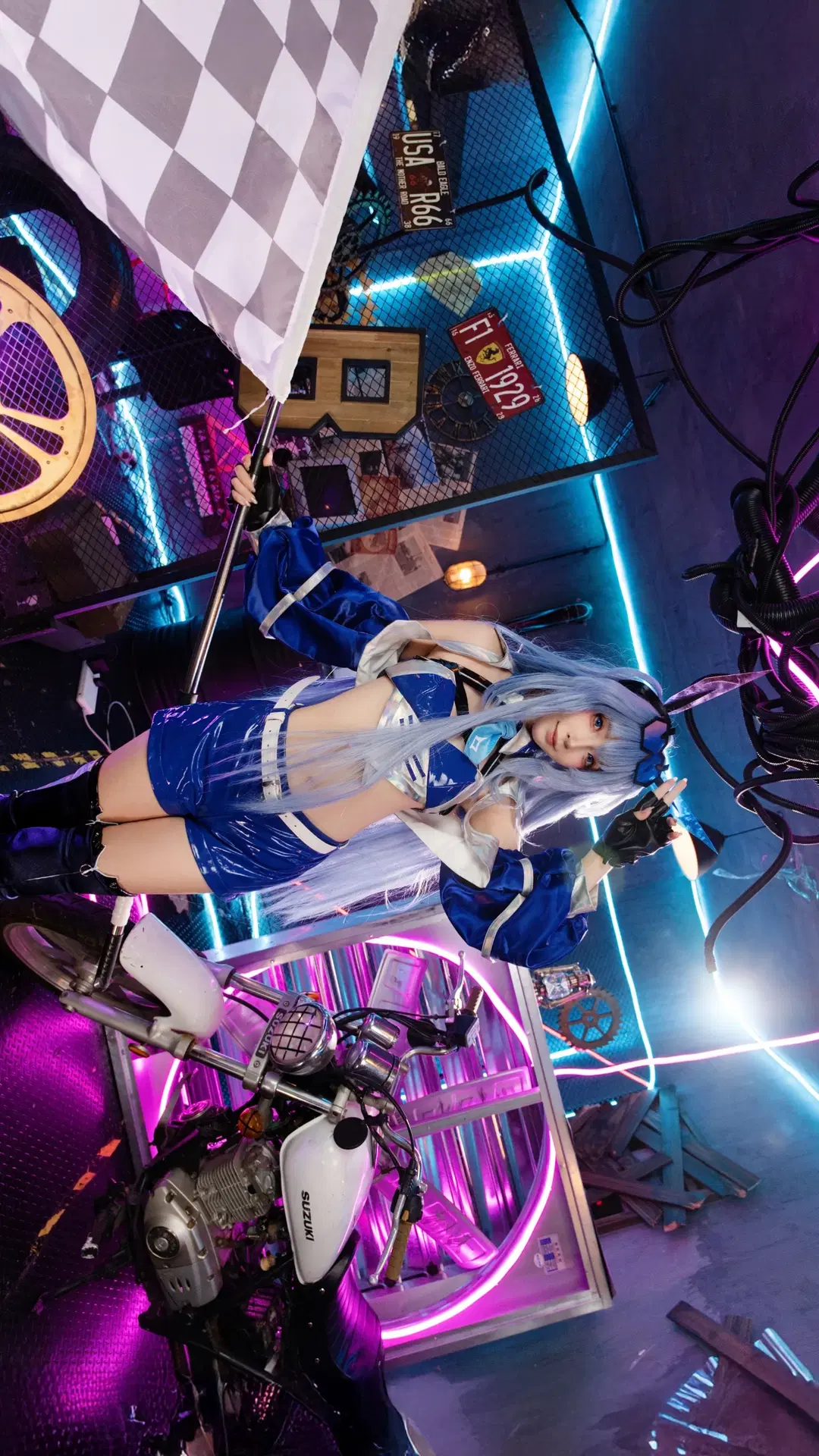 碧蓝航线, 赛博朋克, 赛车服, 二次元cos, 新泽西cos