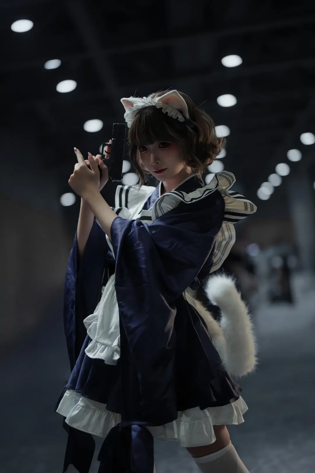 Muted Moody Cat-Ear Combat Maid: Maximizing Tension in Convention Photos by 植物菌 - Image 5