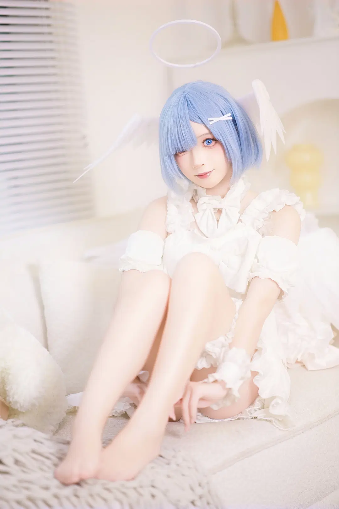【レム コスプレ】『Re:ゼロから始める異世界生活』天使レム - 植物菌 - 3枚目