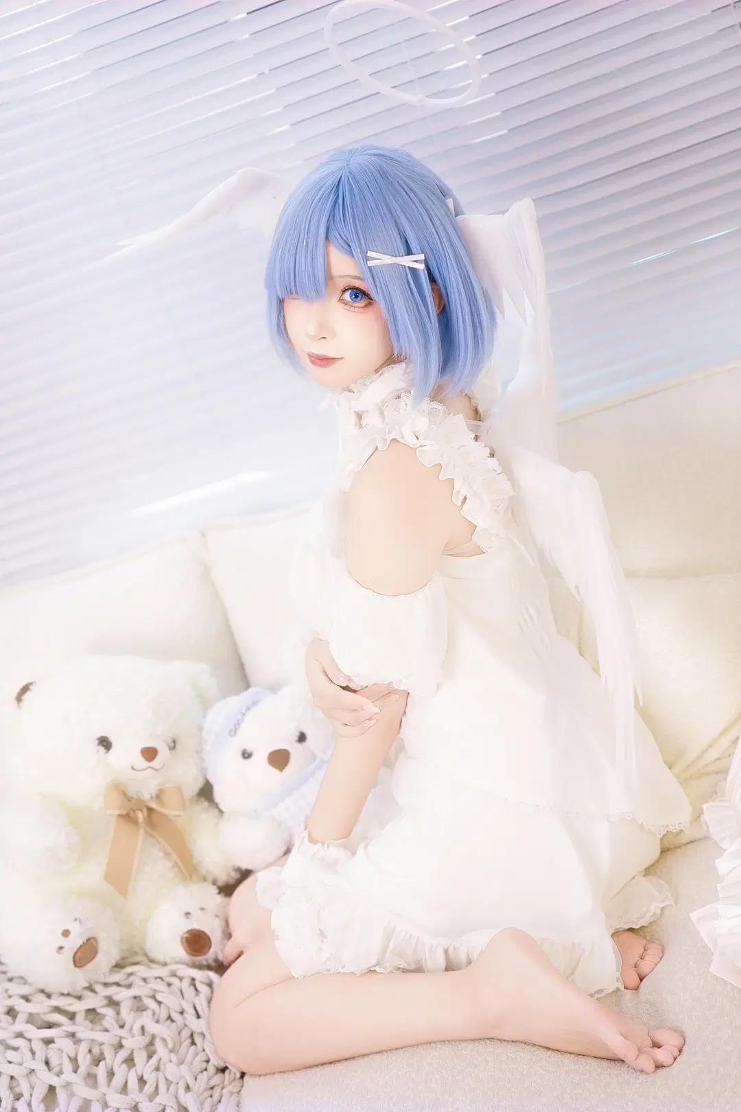 【レム コスプレ】『Re:ゼロから始める異世界生活』天使レム - 植物菌 - 4枚目