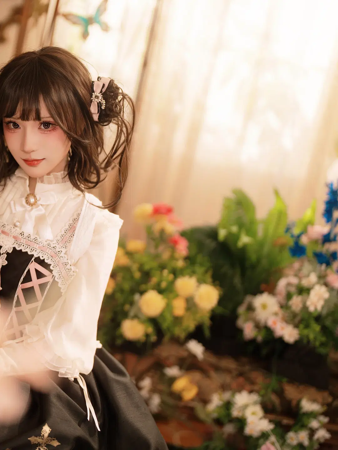 ジンジャードールロリコーデ：フレンチレトロな空間で紡ぐドール風写真 - 植物菌 - 5枚目