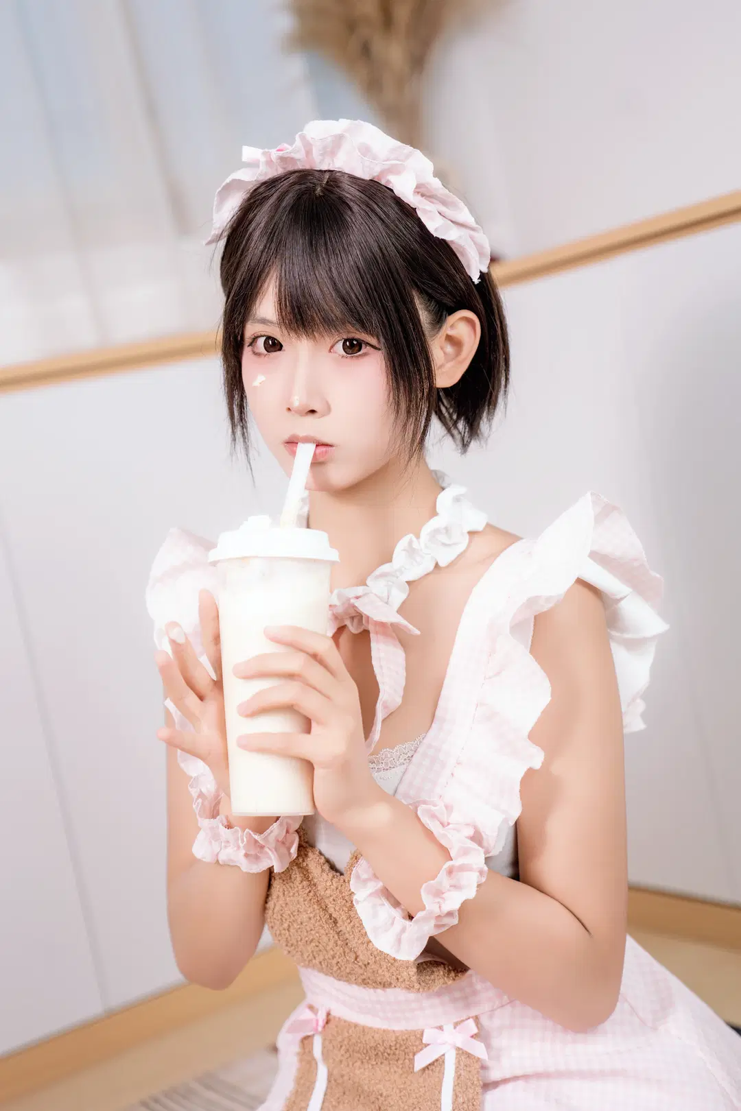 Maid Outfit Little Chef: White Stockings and Milk Tea Are Just Too Sweet by 植物菌 - Image 2