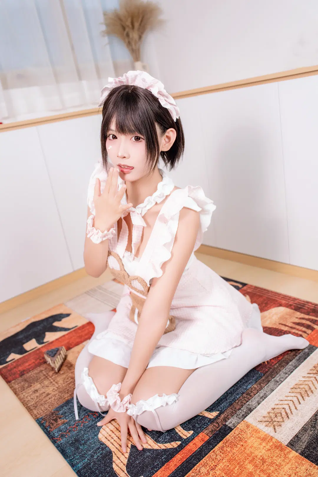 女仆装, 白丝, 日系写真, 女仆cos, 小厨娘