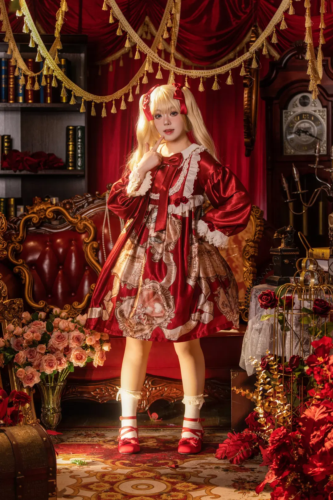 【古董人偶风Lolita】在复古大厅里做一场人偶梦 - 拾月影棚 - 第5张