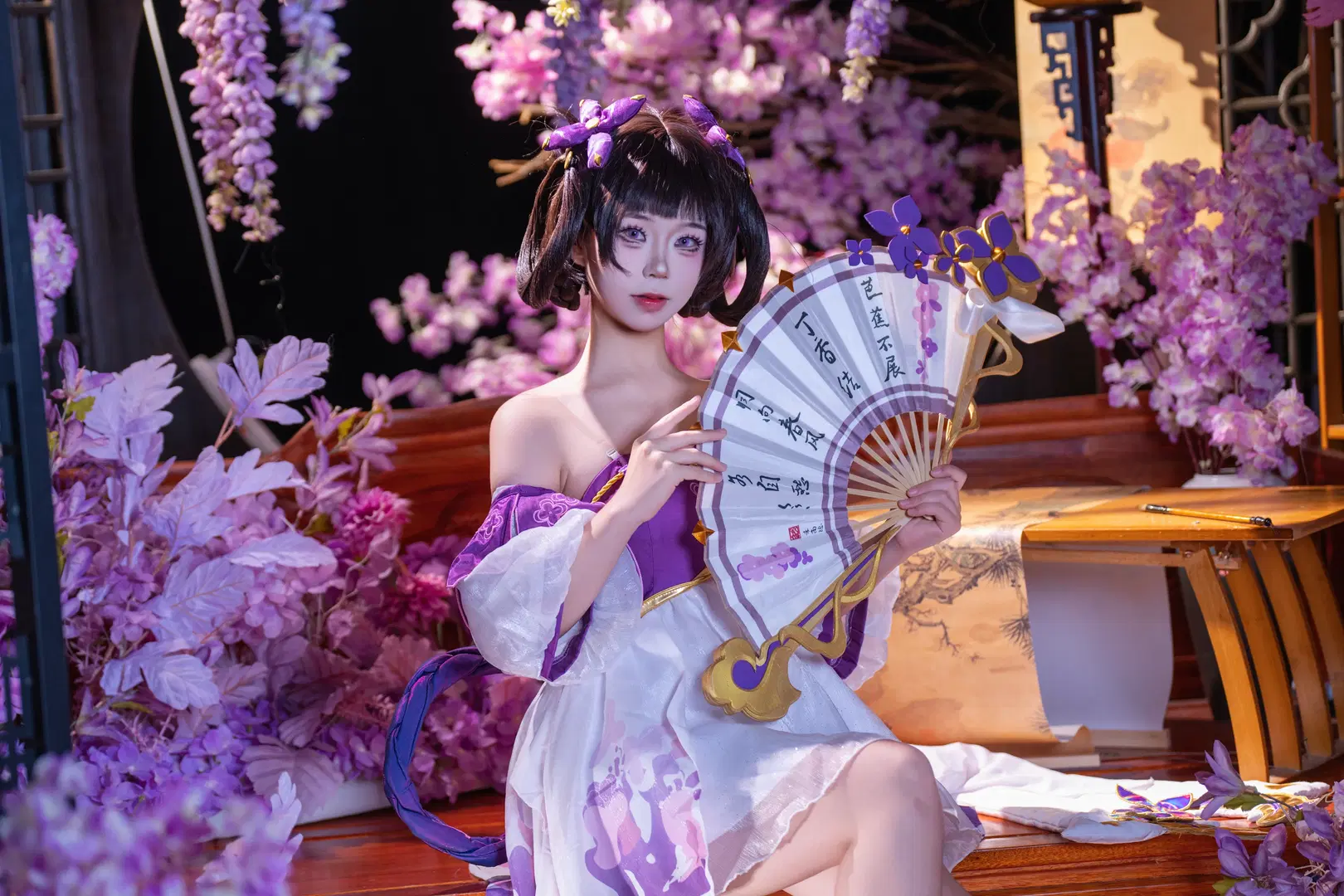 【小乔cos】紫藤花海中的灵动少女 - 拾月影棚 - 第2张