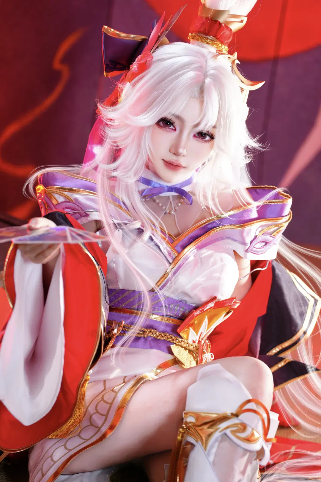【不知火舞コスプレ】花札モチーフの和風写真、圧倒的な存在感 - 拾月影棚 - 3枚目