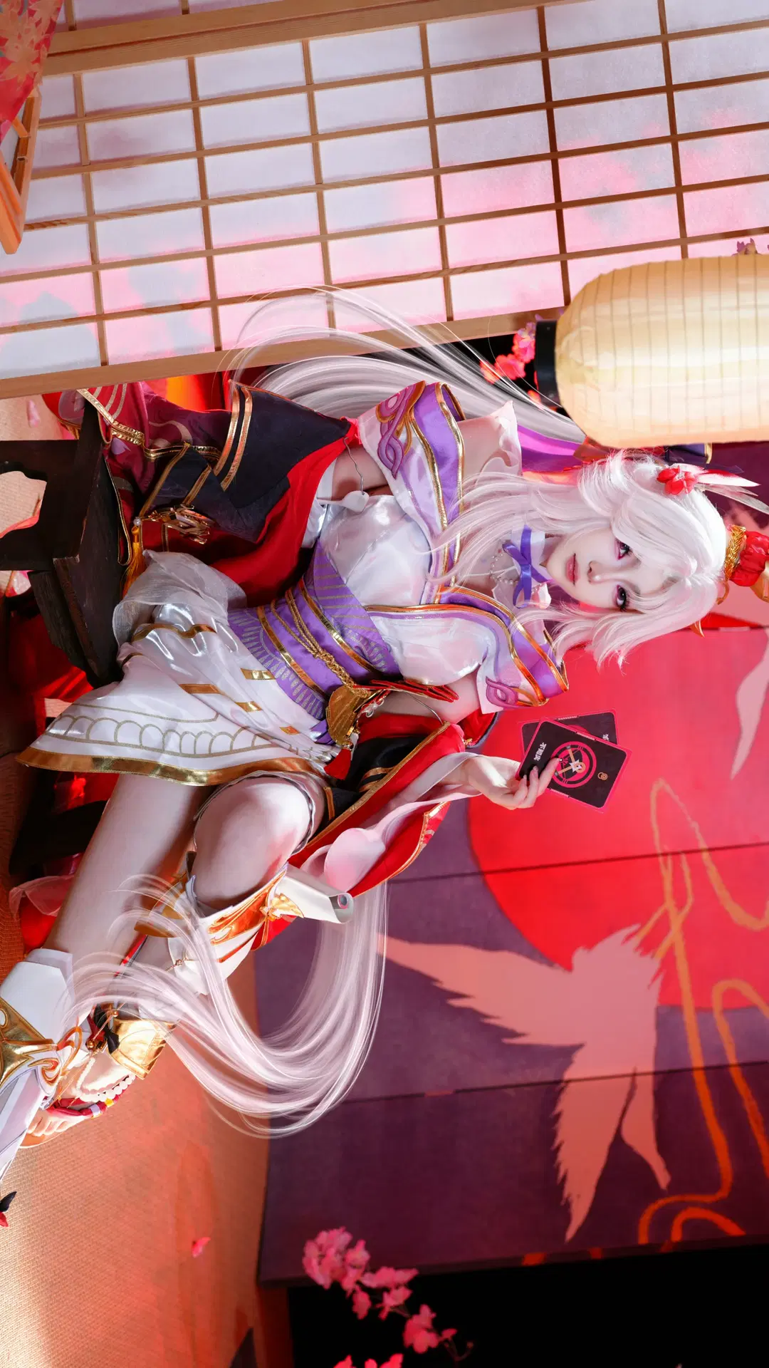【不知火舞コスプレ】花札モチーフの和風写真、圧倒的な存在感 - 拾月影棚 - 4枚目
