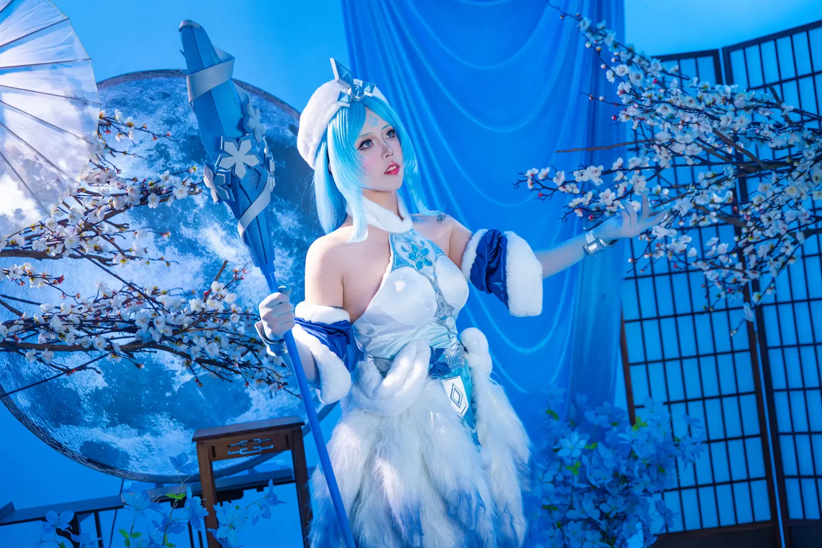 王昭君原皮cos 冰雪之下的清冷感拿捏了 - 拾月影棚 - 第2张