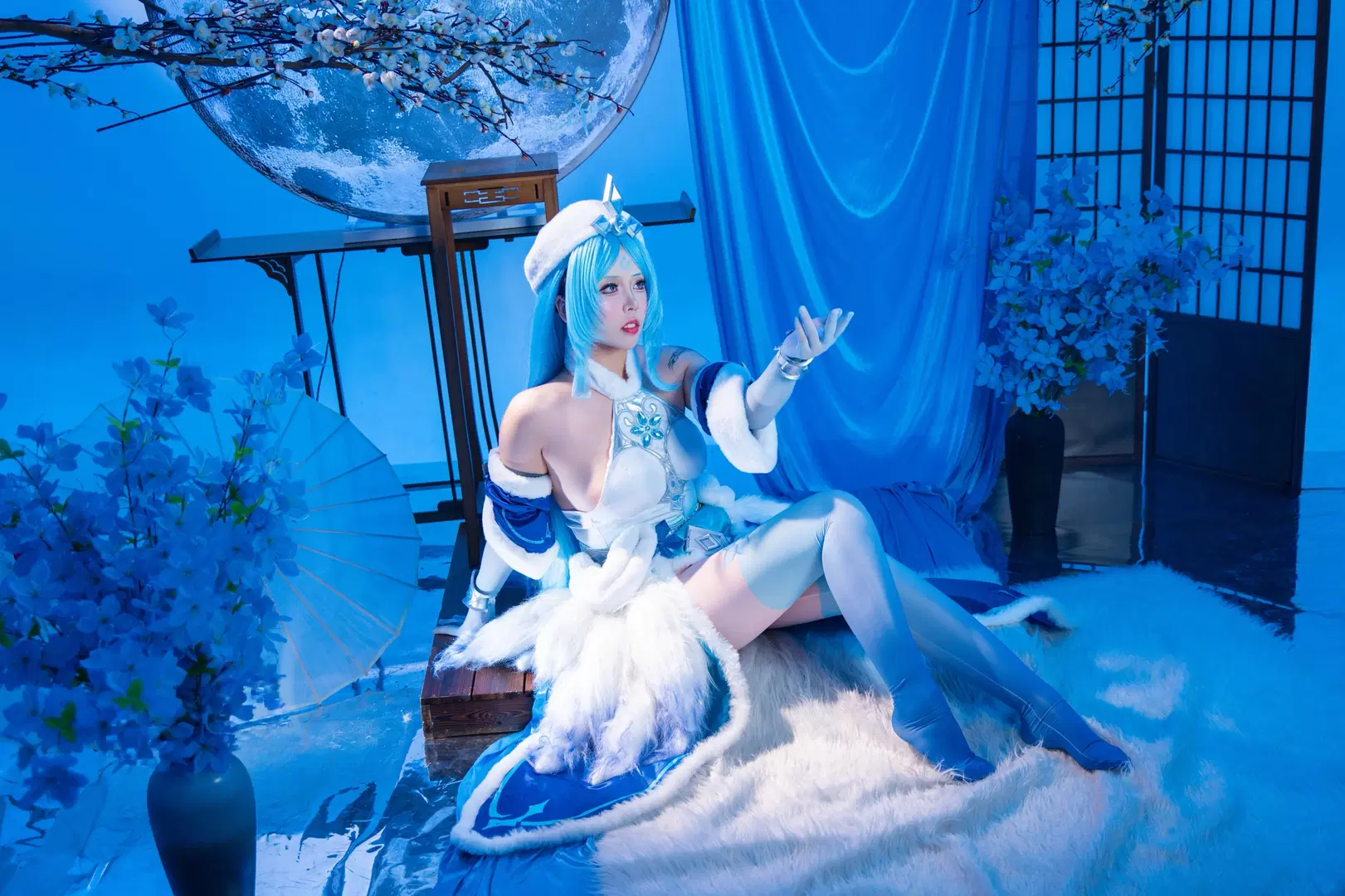 王昭君cos, 游戏角色cos, 丝袜cos, 冰雪风cos, 郑州cos