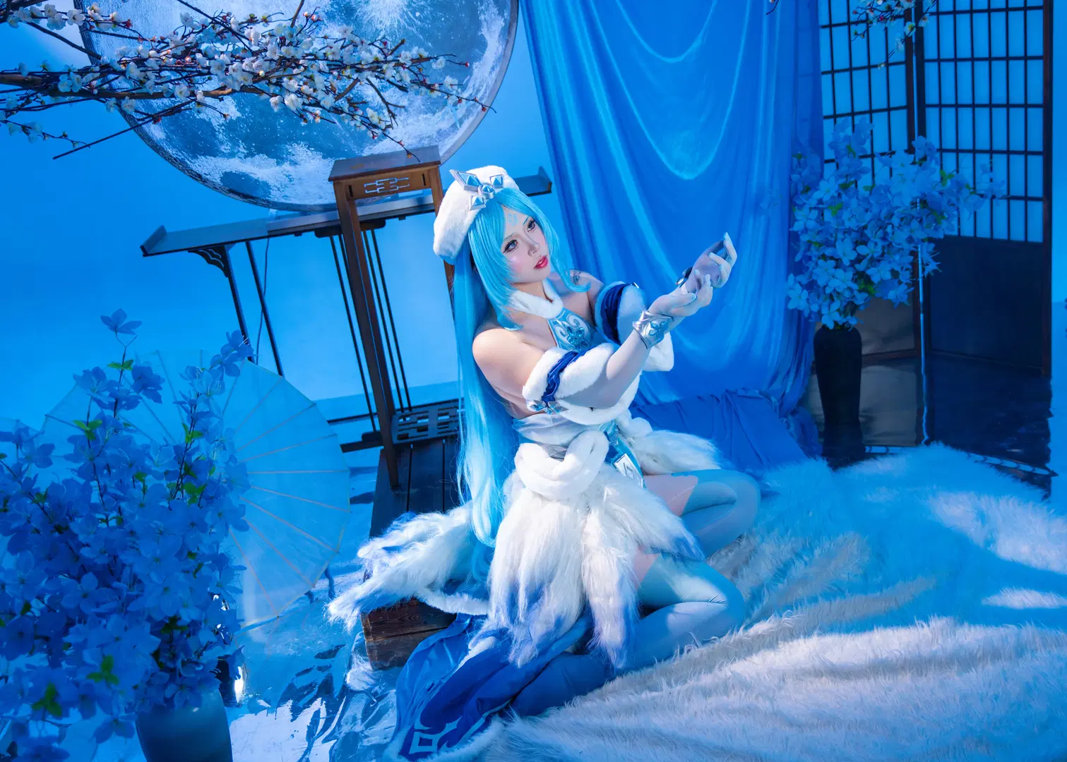 王昭君原皮cos 冰雪之下的清冷感拿捏了 - 拾月影棚 - 第5张