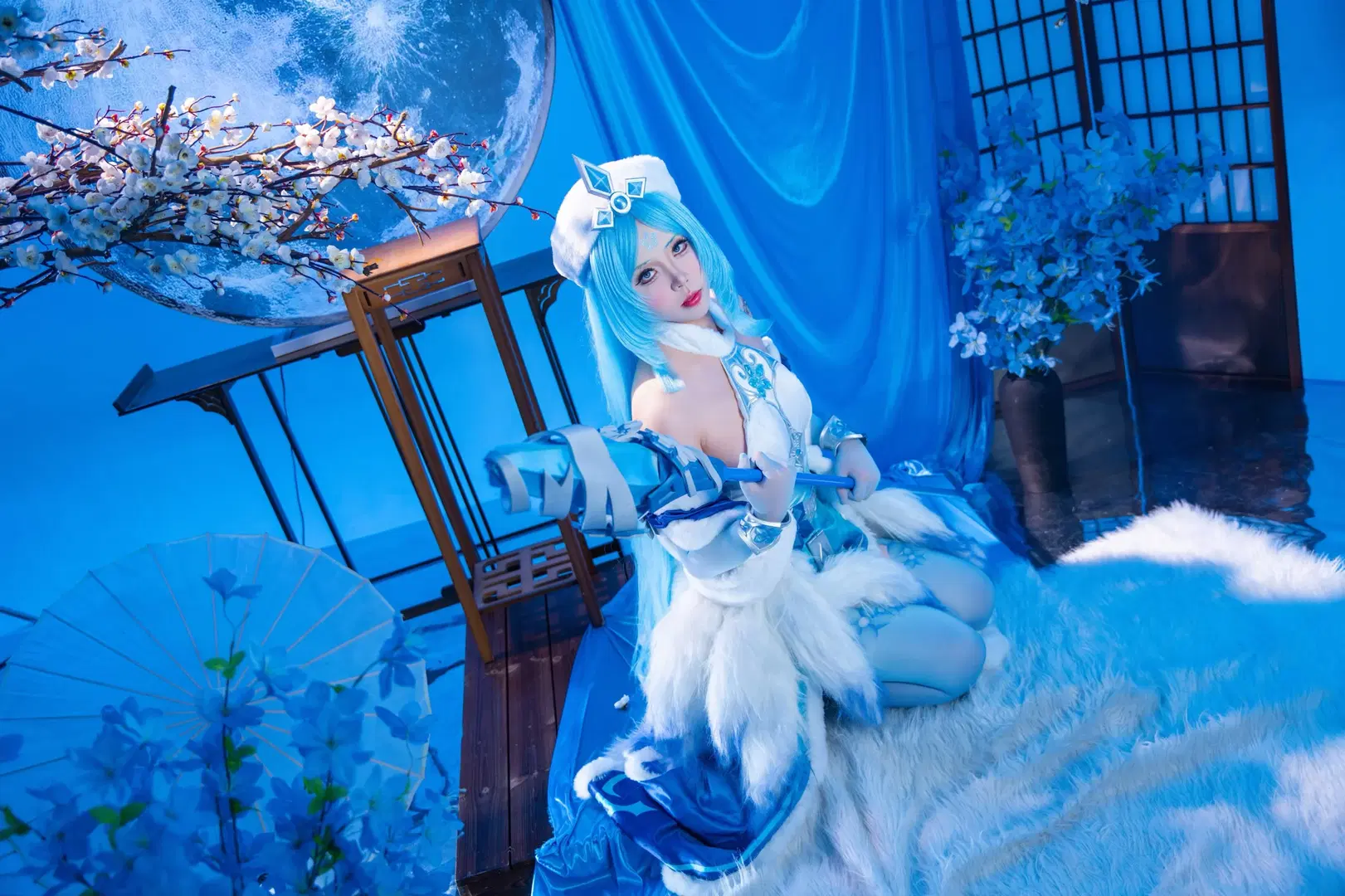 王昭君原皮cos 冰雪之下的清冷感拿捏了 - 拾月影棚 - 第6张
