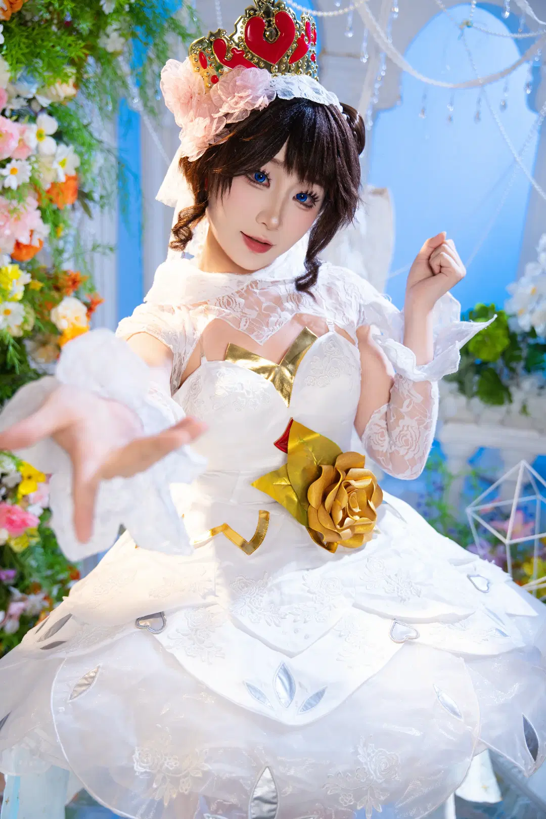 [Xiao Qiao Cosplay] The skirt flare and lace details of Pure White Wedding are truly maxed out by 拾月影棚 - Image 5