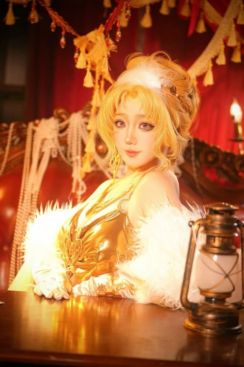 [Millie cosplay] A golden-texture retro studio photoshoot under warm lighting by 拾月影棚 - Image 4