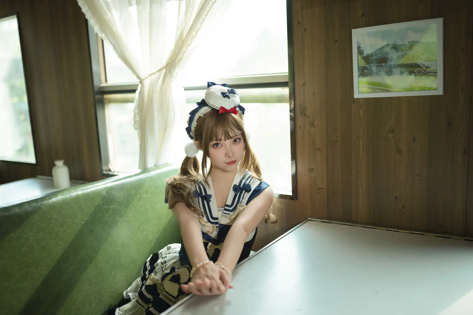 Dressing in a Nautical Style Outfit, Boarding a Time Train to Escape Overtime by 薇璦熙_迪 - Image 13