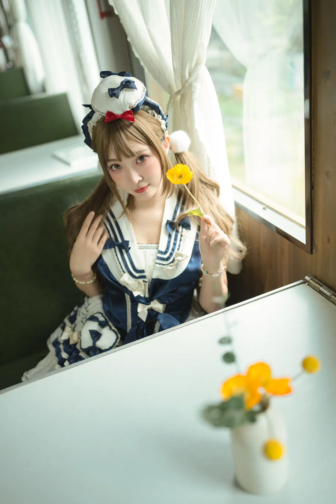 Dressing in a Nautical Style Outfit, Boarding a Time Train to Escape Overtime by 薇璦熙_迪 - Image 14
