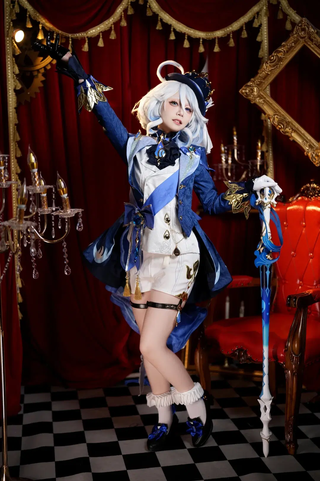 【芙宁娜cos】原神芙宁娜，花海与棋局间的华丽演绎 - 清濯睡不醒 - 第5张