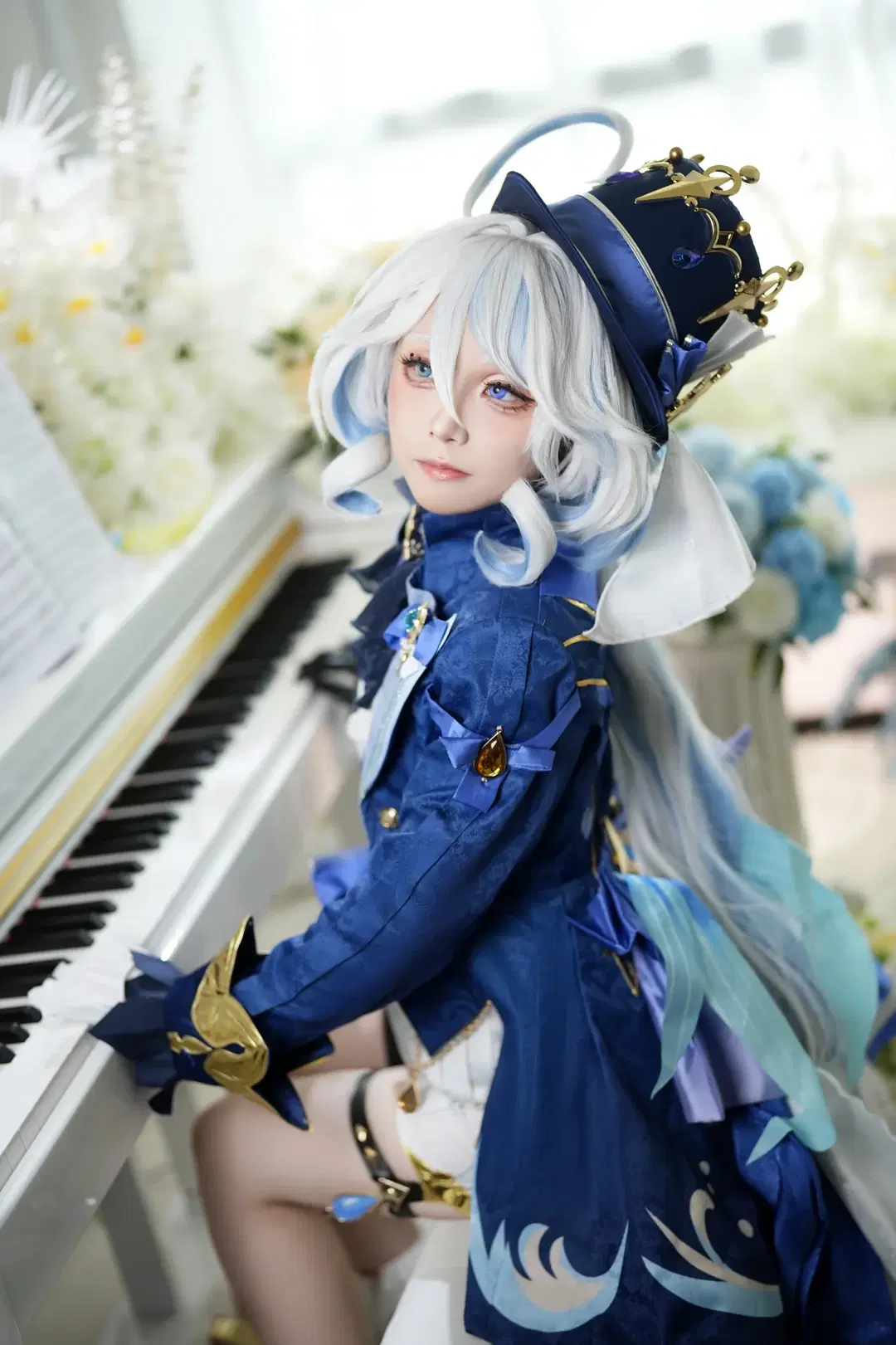 【芙宁娜cos】原神芙宁娜，花海与棋局间的华丽演绎 - 清濯睡不醒 - 第6张