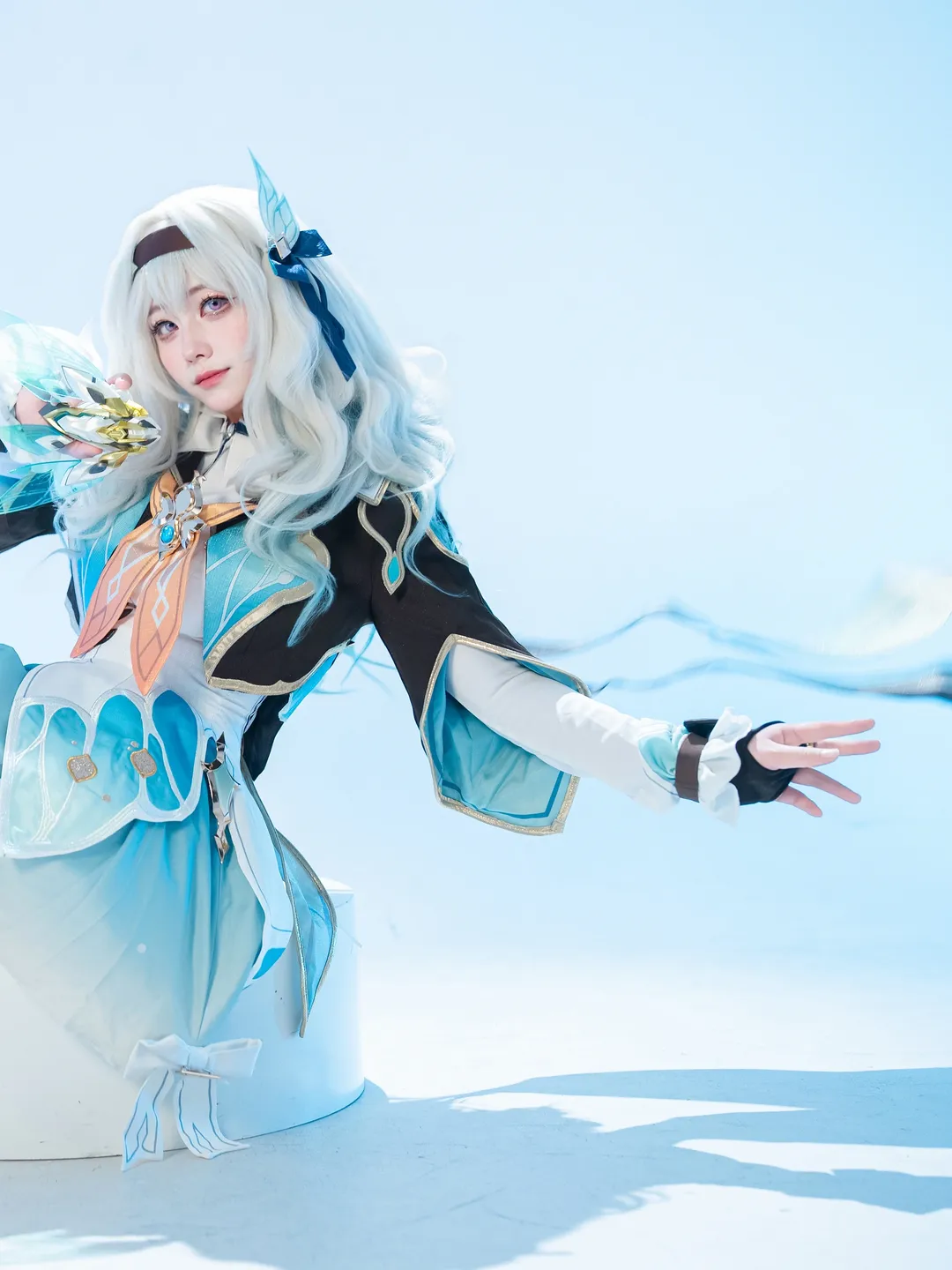 崩坏星穹铁道, 流萤cos, Cosplay摄影, 二次元正片, 渐变丝袜 - 第2张