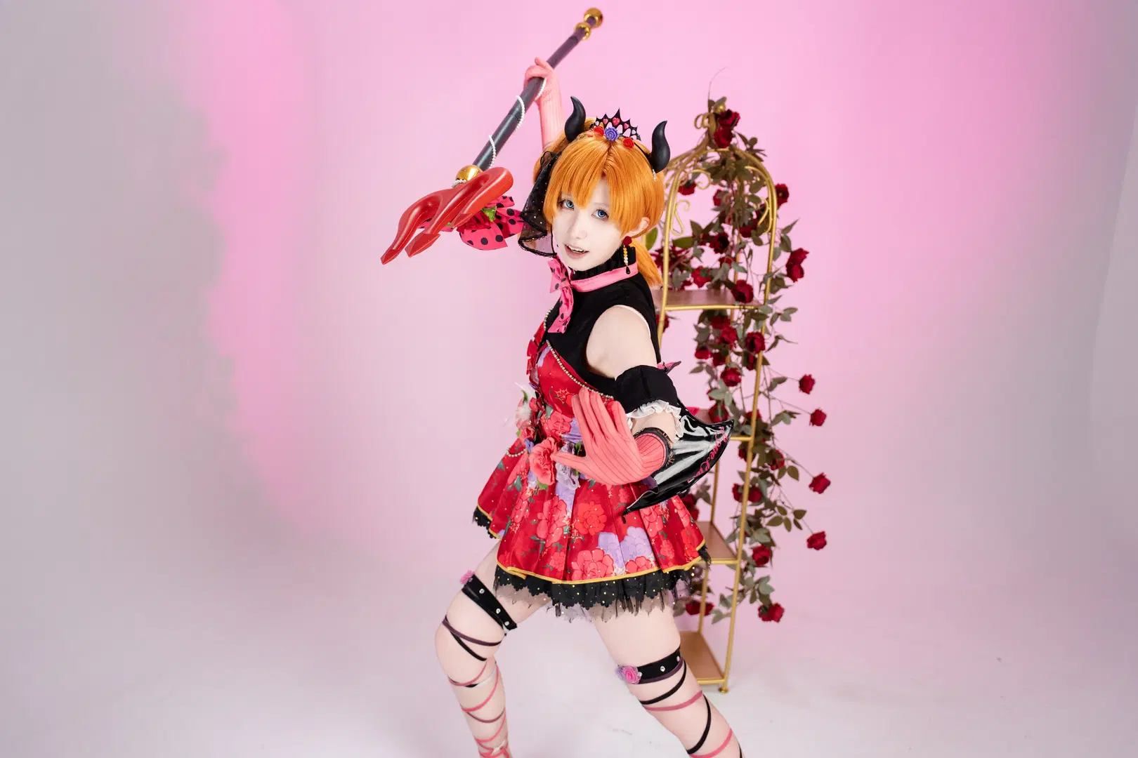 cosplay, lovelive, 高坂穗乃果cos, lovelive缪斯, 小恶魔觉醒